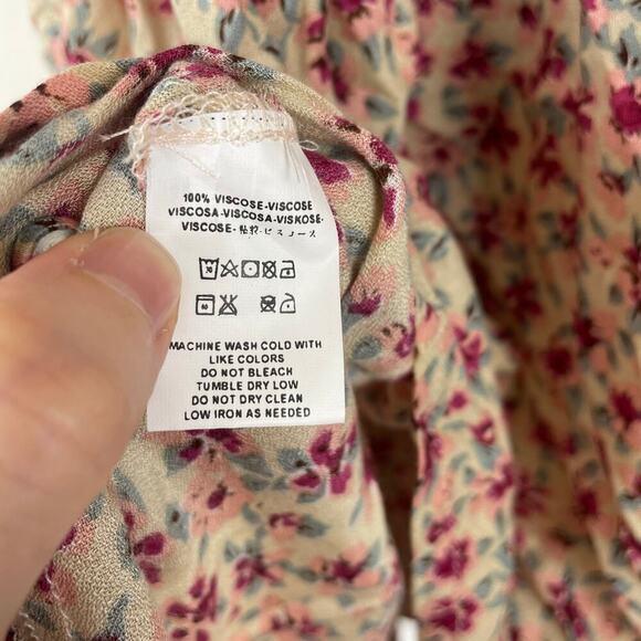 Jen’s Pirate Booty short floral dress ruched waist size small - Picture 7 of 7